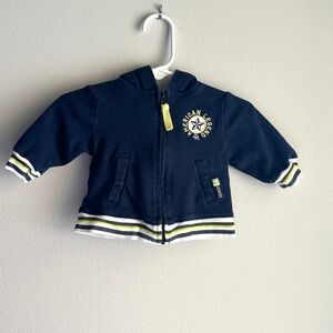 Guess Navy and Yellow Baby Hoodie